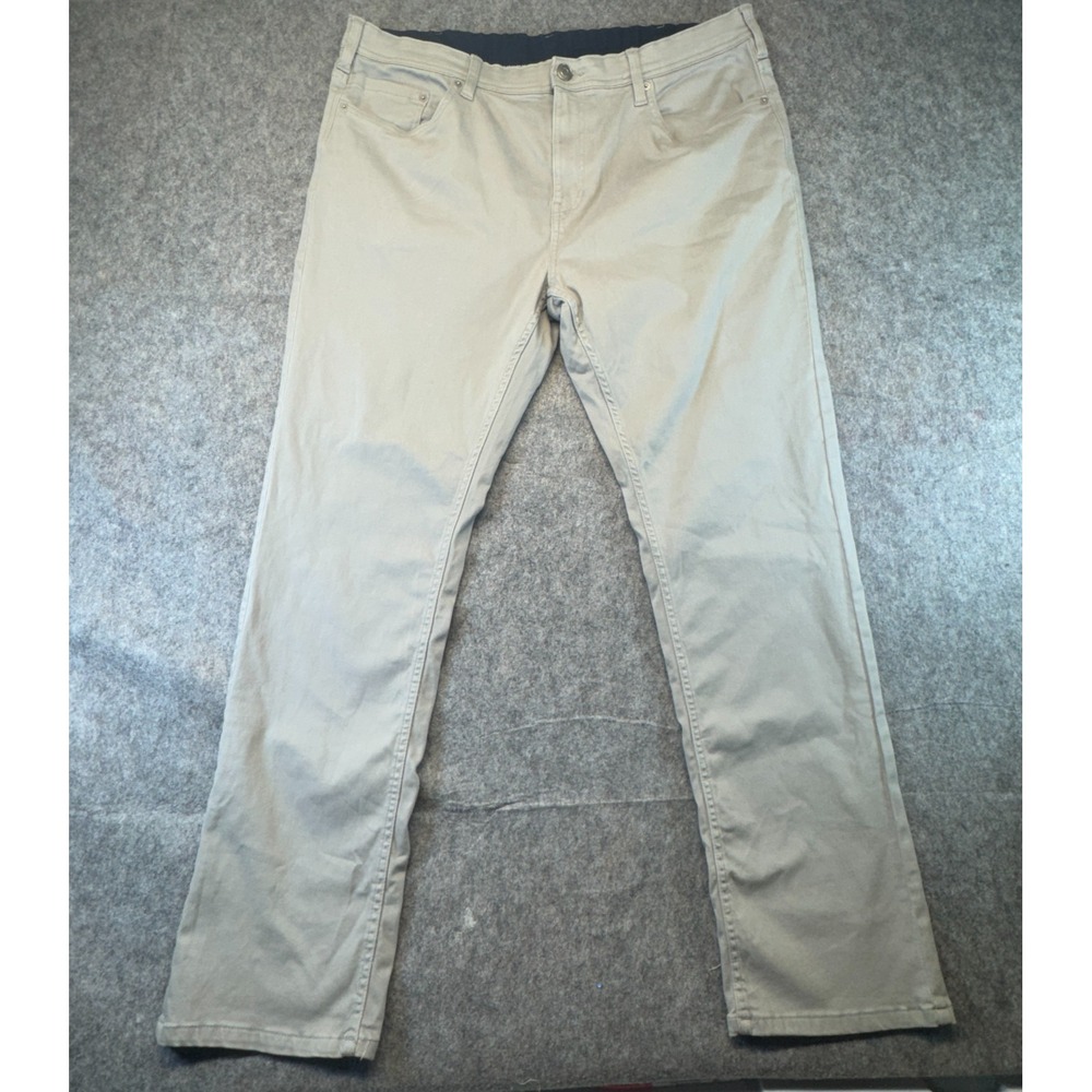 Elliot Mulryan Fine Clothing Gray 38x32 Mid Rise Straight Leg Chino Pants